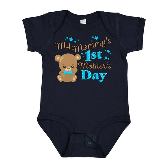 Inktastic Mommys 1st Mothers Day-cute Baby Bear Boys or Girls Baby Bodysuit