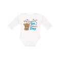thumbnail image 1 of Inktastic Mommys 1st Mothers Day-cute Baby Bear Boys or Girls Long Sleeve Baby Bodysuit, 1 of 5