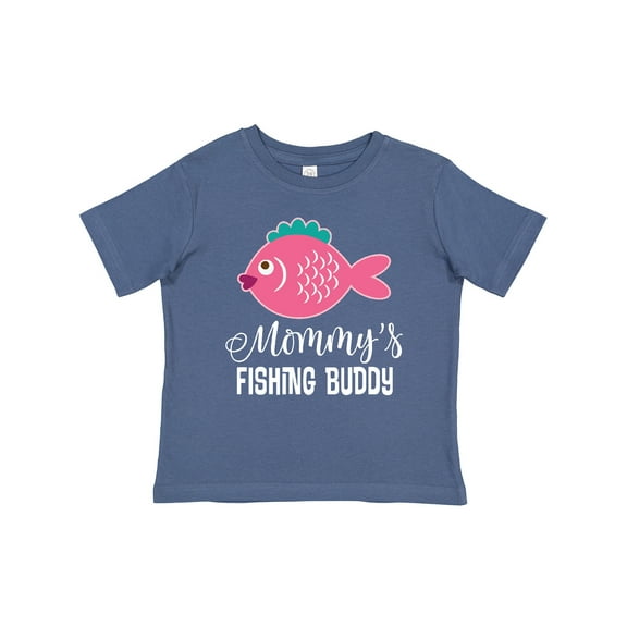 Inktastic Mommys Fishing Buddy Girls Girls Baby T-Shirt