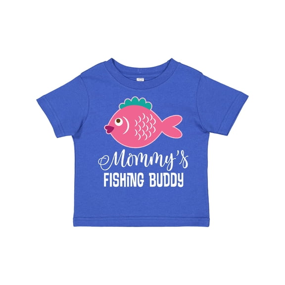 Inktastic Mommys Fishing Buddy Girls Girls Toddler T-Shirt