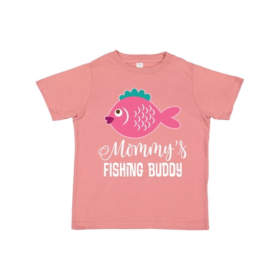 Inktastic Mommys Fishing Buddy Girls Girls Toddler T-Shirt