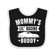 thumbnail image 1 of Inktastic Mommys Lil Racing Buddy Boys or Girls Baby Bib, 1 of 4