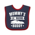 thumbnail image 1 of Inktastic Mommys Lil Racing Buddy Boys or Girls Baby Bib, 1 of 4