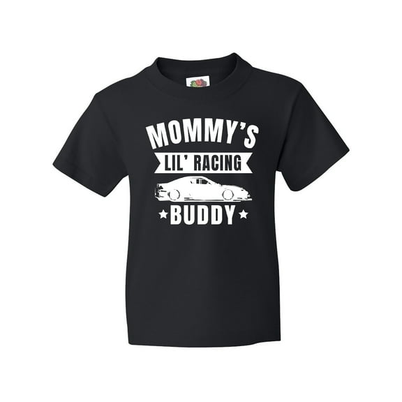 Inktastic Mommys Lil Racing Buddy Youth T-Shirt