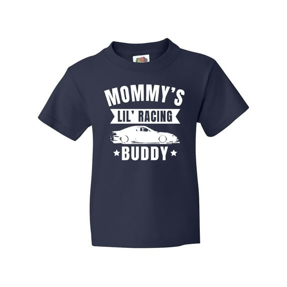 Inktastic Mommys Lil Racing Buddy Youth T-Shirt