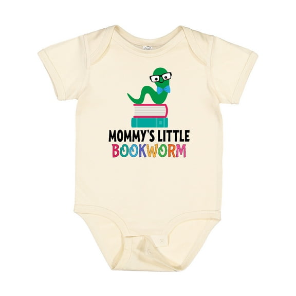 Inktastic Mommys Little Bookworm Boys or Girls Baby Bodysuit