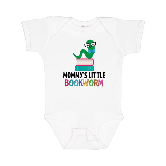 Inktastic Mommys Little Bookworm Boys or Girls Baby Bodysuit