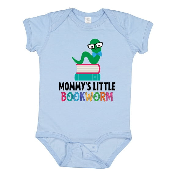 Inktastic Mommys Little Bookworm Boys or Girls Baby Bodysuit