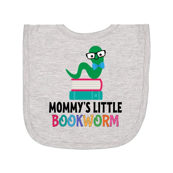 Inktastic Mommys Little Bookworm Newborn Bib