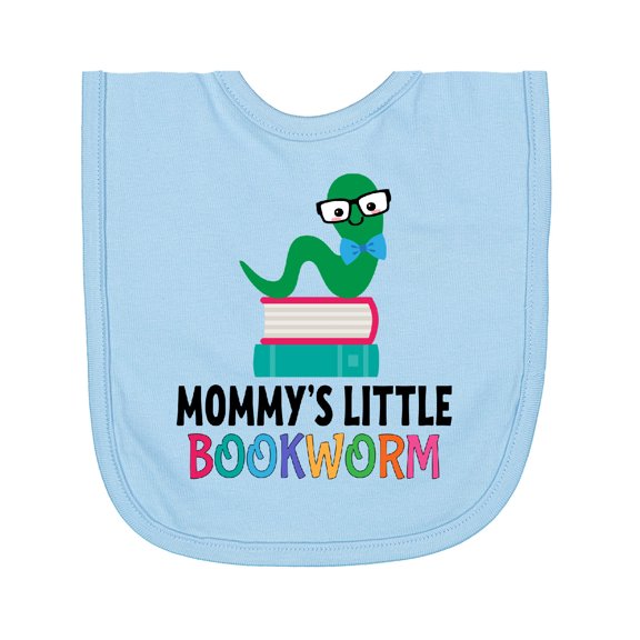 Inktastic Mommys Little Bookworm Newborn Bib