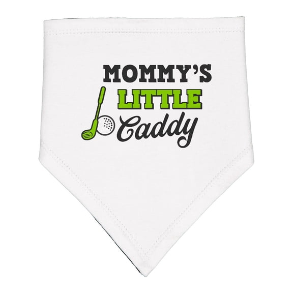 Inktastic Mommys Little Caddy with Golf Club and Ball Baby Bandana Bib