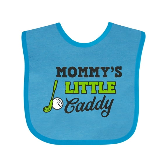 Inktastic Mommys Little Caddy with Golf Club and Ball Boys or Girls Baby Bib