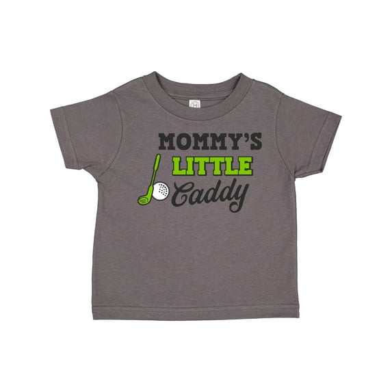 Inktastic Mommys Little Caddy with Golf Club and Ball Boys or Girls Toddler T-Shirt