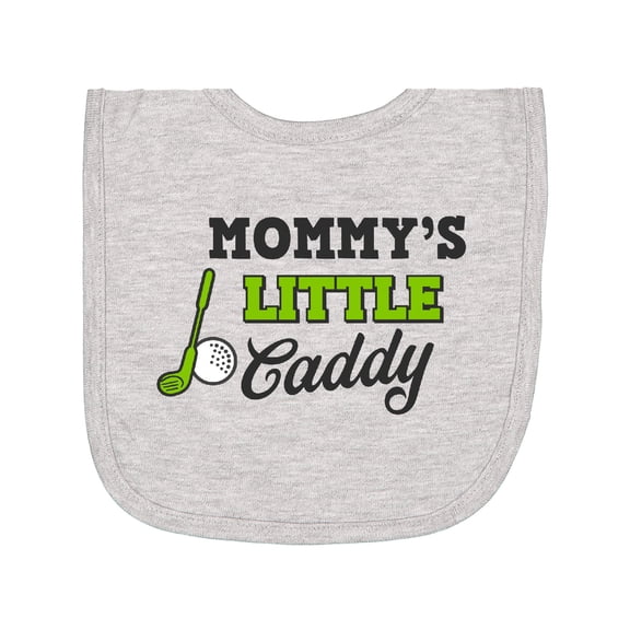 Inktastic Mommys Little Caddy with Golf Club and Ball Newborn Bib