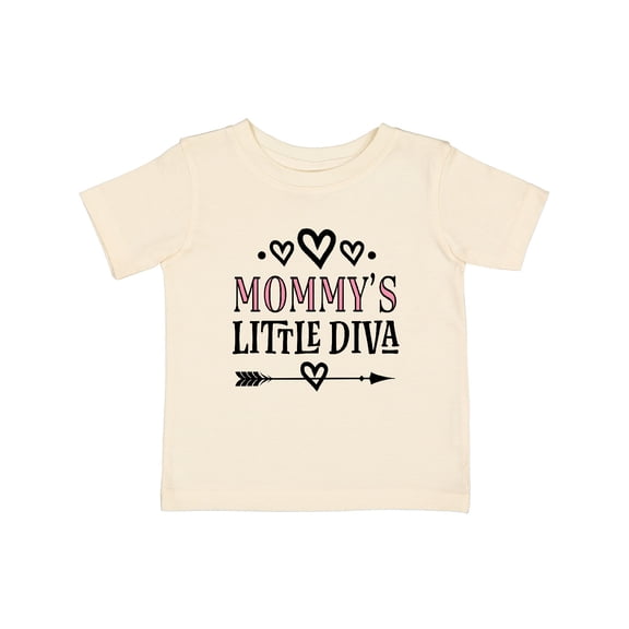 Inktastic Mommys Little Diva for Daughter Girls Baby T-Shirt