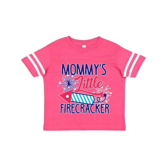 Inktastic Mommys Little Firecracker with Rocket and Fireworks Boys or Girls Toddler T-Shirt