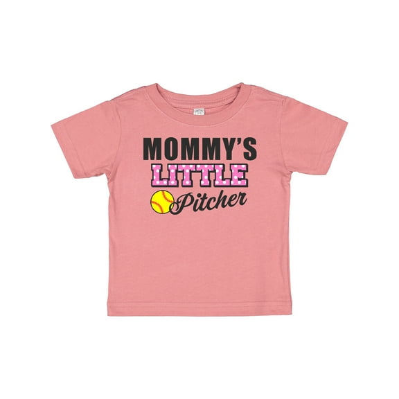 Inktastic Mommys Little Pitcher Softball Girls Baby T-Shirt