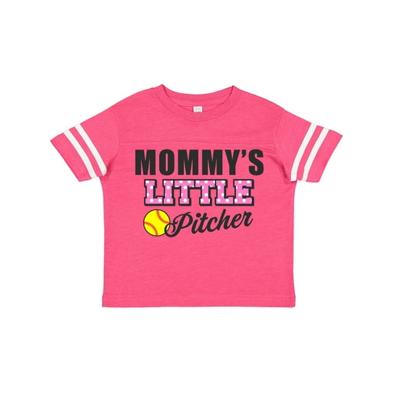 Inktastic Mommys Little Pitcher Softball Girls Toddler T-Shirt