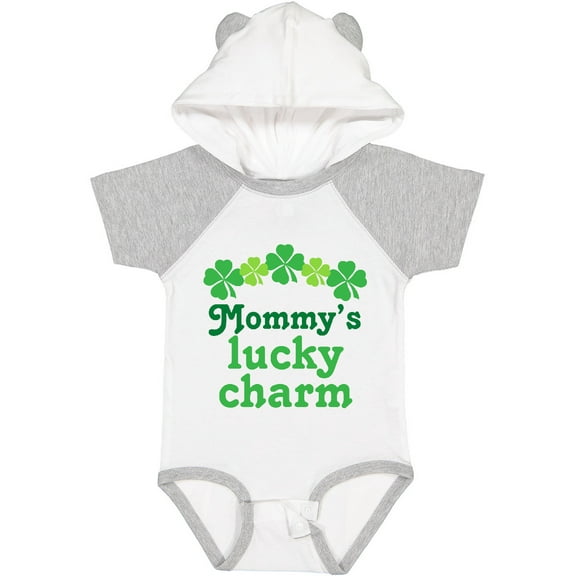 Inktastic Mommys Lucky Charm St Patricks Day Boys or Girls Baby Bodysuit