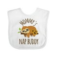 thumbnail image 1 of Inktastic Mommys Nap Buddy Sloth Boys or Girls Baby Bib, 1 of 4