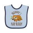 thumbnail image 1 of Inktastic Mommys Nap Buddy Sloth Boys or Girls Baby Bib, 1 of 4