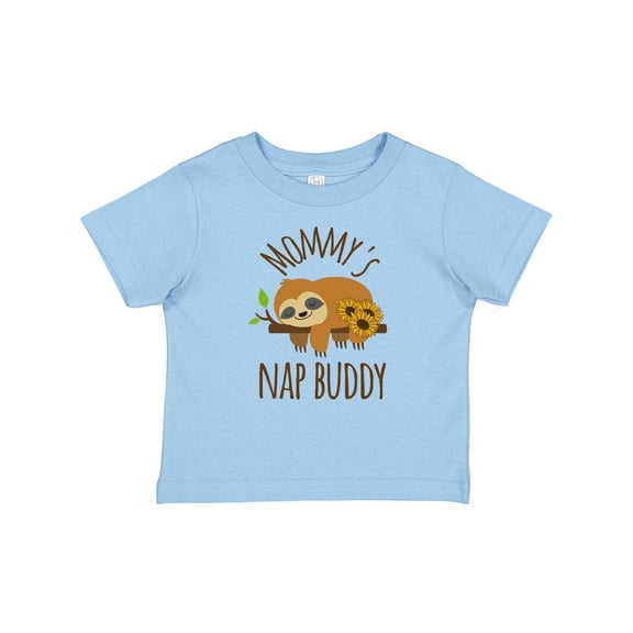 Inktastic Mommys Nap Buddy Sloth Boys or Girls Baby T-Shirt