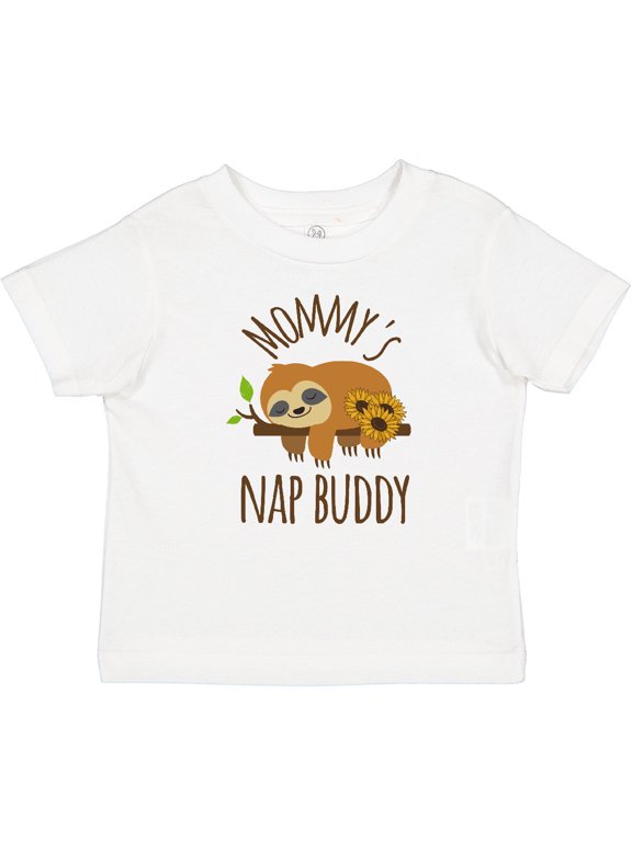 Mommys Nap Buddy Sloth Boys or Girls Baby T-Shirt
