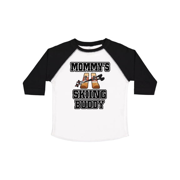 Inktastic Mommys Skiing Buddy for Kids Boys or Girls Toddler T-Shirt