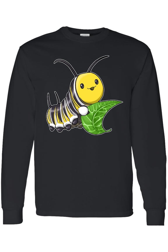 Monarch Butterfly Caterpillar Cute Baby Insect Long Sleeve T-Shirt