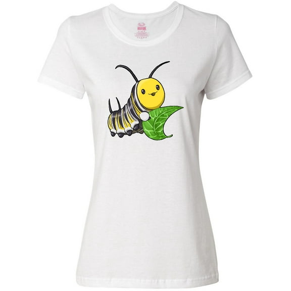 Inktastic Monarch Butterfly Caterpillar- Cute Baby Insect Women's T-Shirt