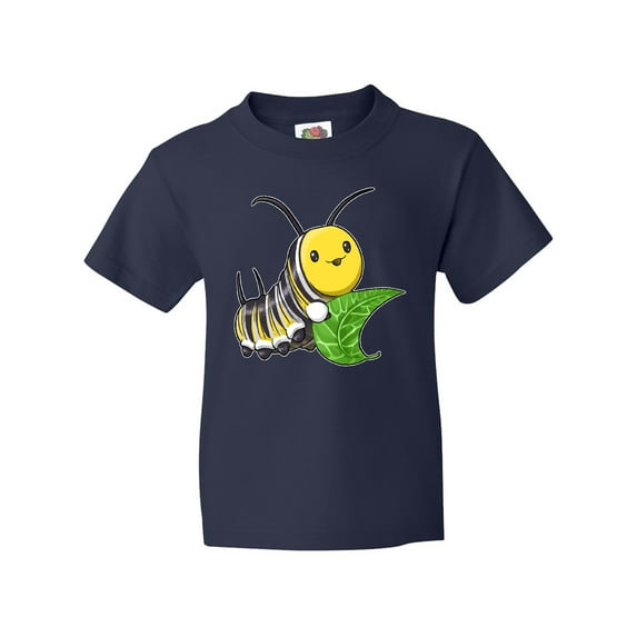 Inktastic Monarch Butterfly Caterpillar- Cute Baby Insect Youth T-Shirt