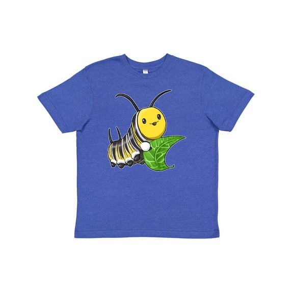 Inktastic Monarch Butterfly Caterpillar- Cute Baby Insect Youth T-Shirt