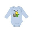 thumbnail image 1 of Inktastic Monarch butterfly caterpillar- cute baby insect Boys or Girls Long Sleeve Baby Bodysuit, 1 of 5