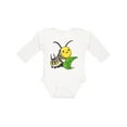thumbnail image 1 of Inktastic Monarch butterfly caterpillar- cute baby insect Boys or Girls Long Sleeve Baby Bodysuit, 1 of 5