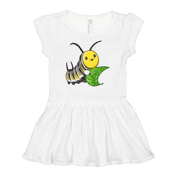 Inktastic Monarch butterfly caterpillar- cute baby insect Girls Baby Dress