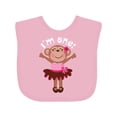 thumbnail image 1 of Inktastic Monkey 1st Birthday 1 Year Old Girl Girls Baby Bib, 1 of 4