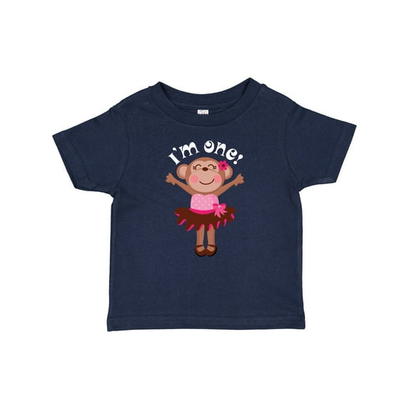 Inktastic Monkey 1st Birthday 1 Year Old Girl Girls Baby T-Shirt