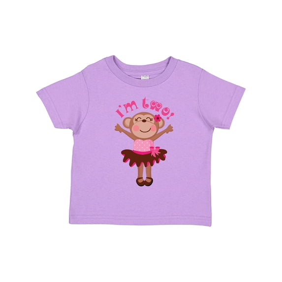 Inktastic Monkey 2nd Birthday for Girl Girls Toddler T-Shirt
