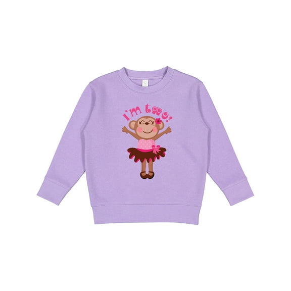 Inktastic Monkey 2nd Birthday for Girl Toddler Sweatshirt