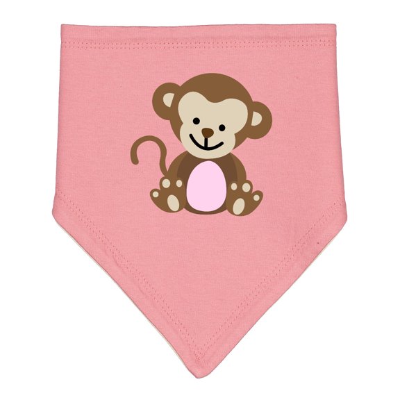 Inktastic Monkey Baby Bandana Bib