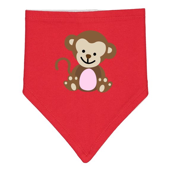 Inktastic Monkey Baby Bandana Bib