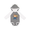 thumbnail image 1 of Inktastic Monkey Boy 1st Hanukkah Boys Long Sleeve Baby Bodysuit, 1 of 5