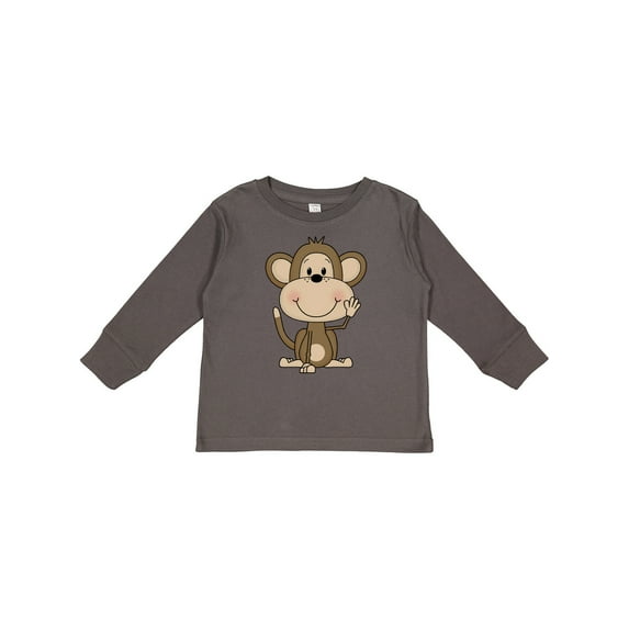 Inktastic Monkey Boys or Girls Long Sleeve Toddler T-Shirt
