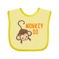 thumbnail image 1 of Inktastic Monkey Do with Monkey Boys or Girls Baby Bib, 1 of 4