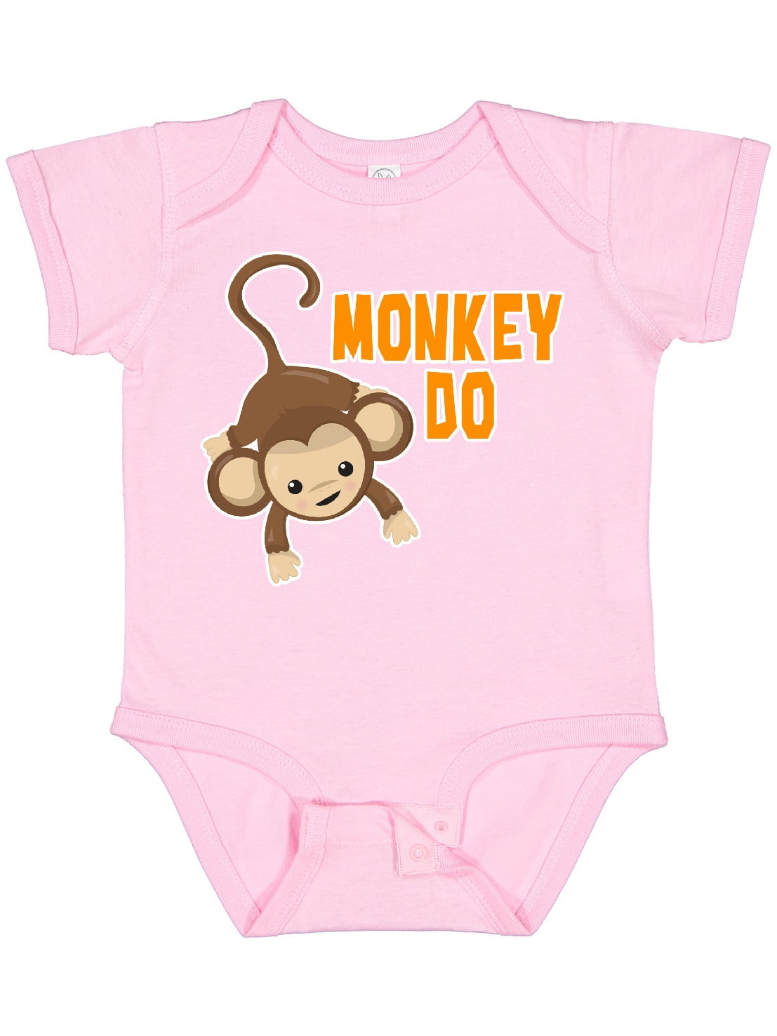 Inktastic Monkey Do with Monkey Boys or Girls Baby Bodysuit
