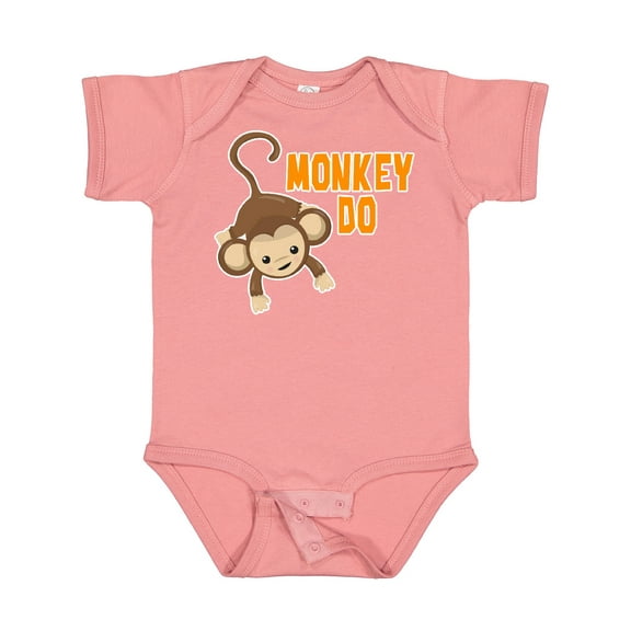 Inktastic Monkey Do with Monkey Boys or Girls Baby Bodysuit