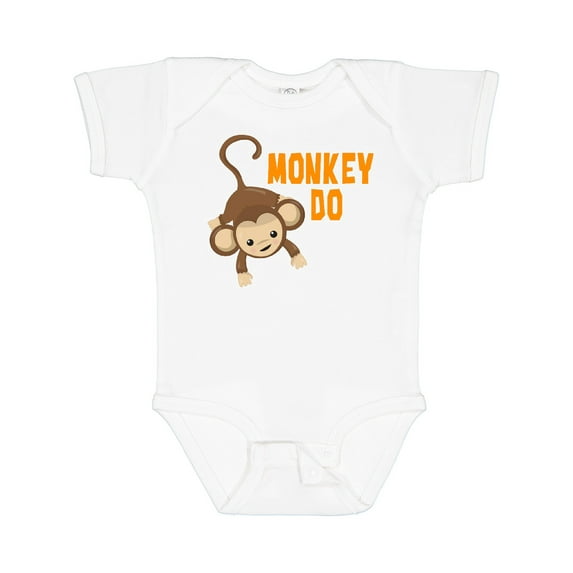Inktastic Monkey Do with Monkey Boys or Girls Baby Bodysuit