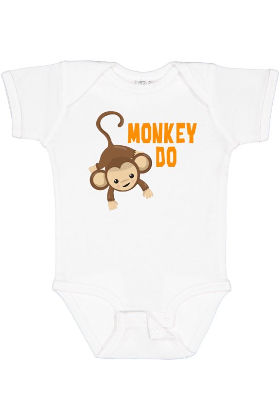 Monkey Do with Monkey Boys or Girls Baby Bodysuit