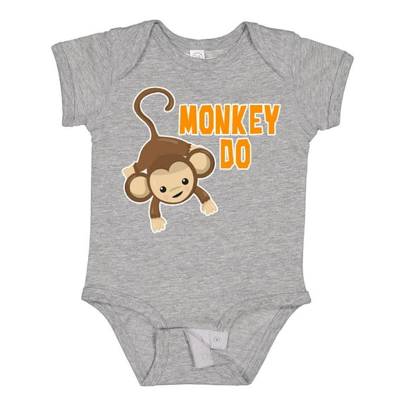 Inktastic Monkey Do with Monkey Boys or Girls Baby Bodysuit