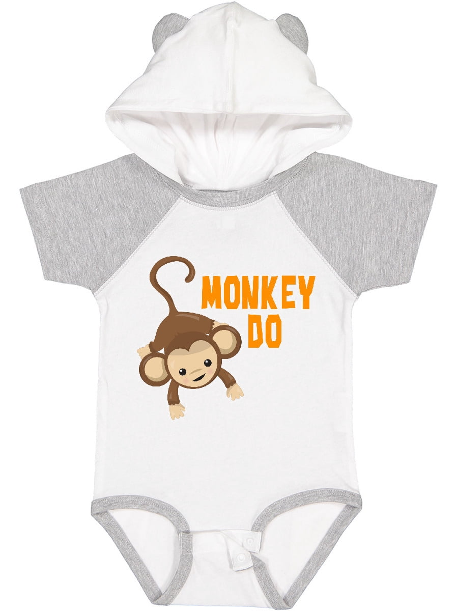 Inktastic Monkey Do with Monkey Boys or Girls Baby Bodysuit